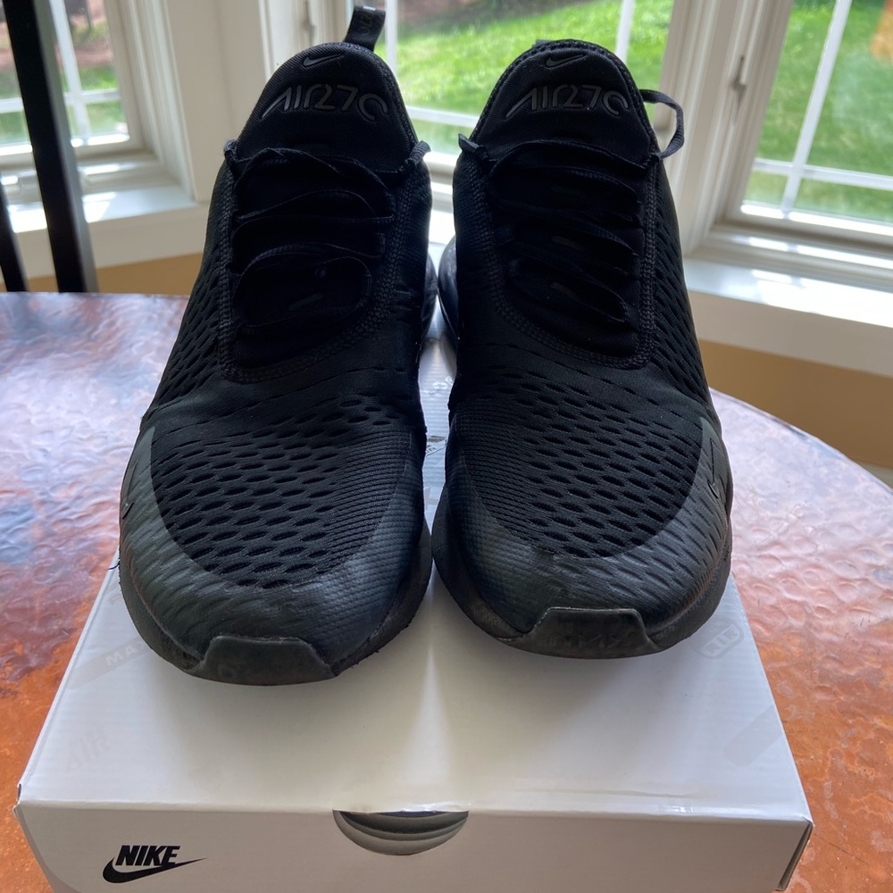All black Nike Air Max 270 size 13